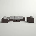Stylish Rattan Wicker Person Seating Group With Premium Sunbrella Cushions Perfect For Outdoor Entertaining