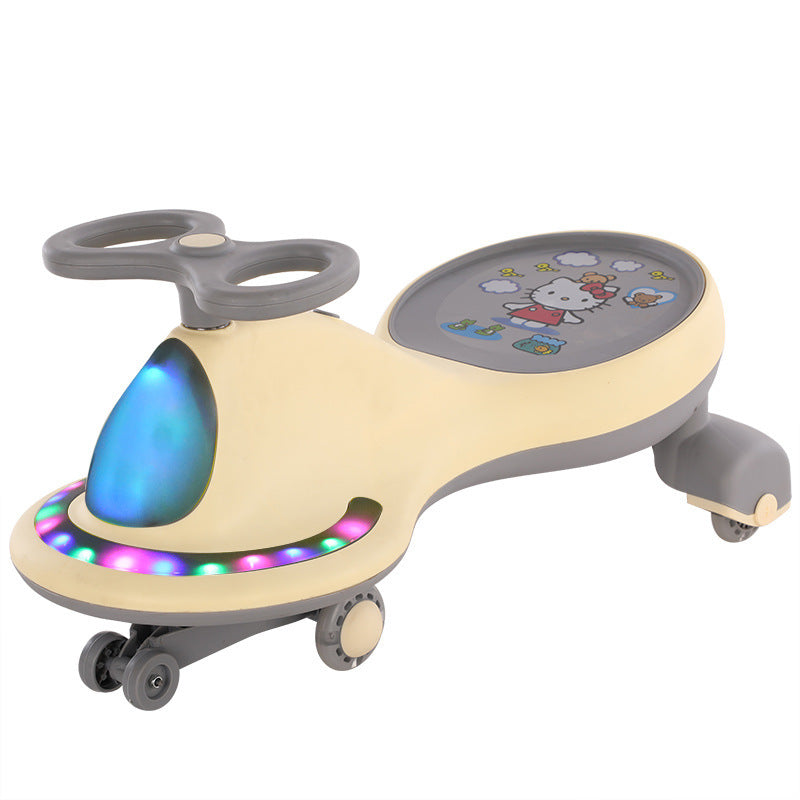 Patinete columpio antivuelco de rueda universal para niños
