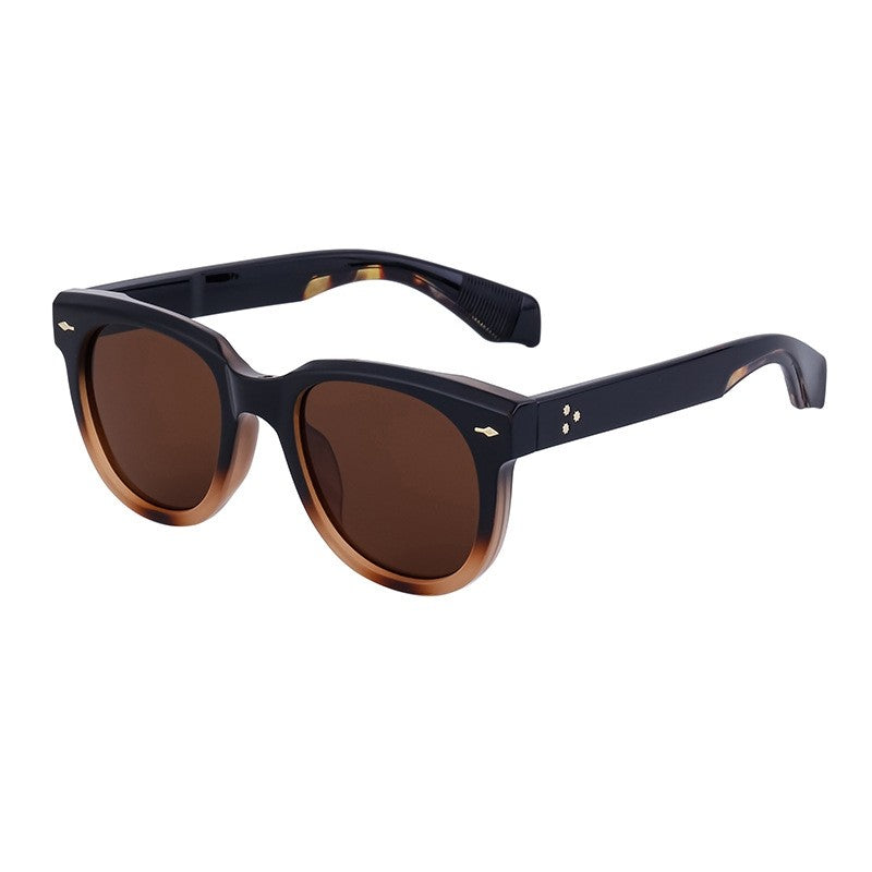 Stylish Round Frame Sunglasses For Men Outdoors