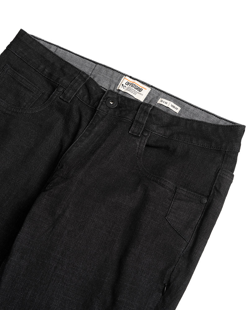 Pantalones Vaqueros Hideout Corte Tapered - Negro