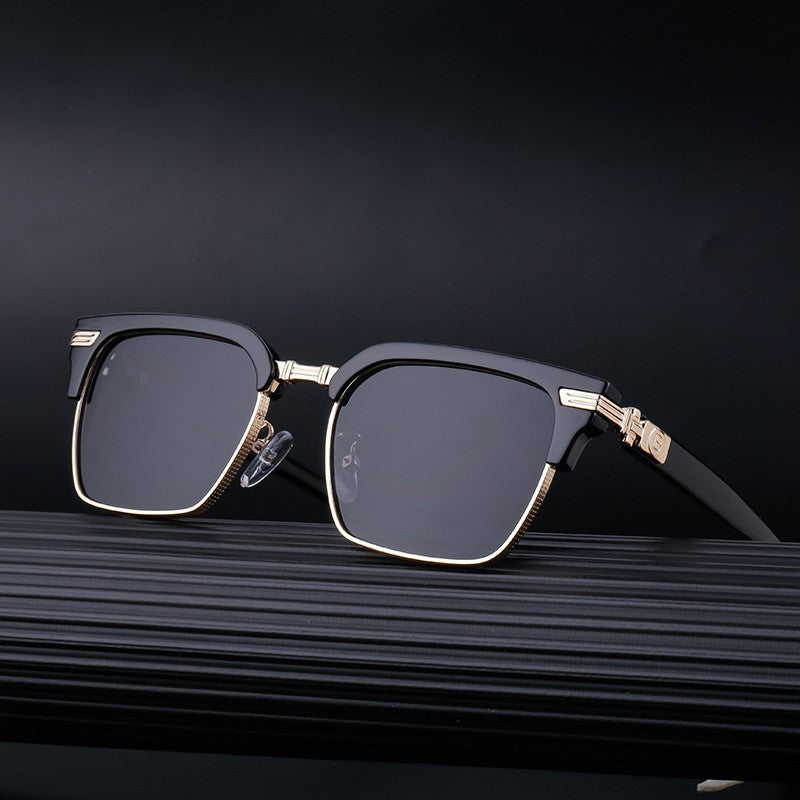 Men's Vintage Polarized Brow Bar Sunglasses