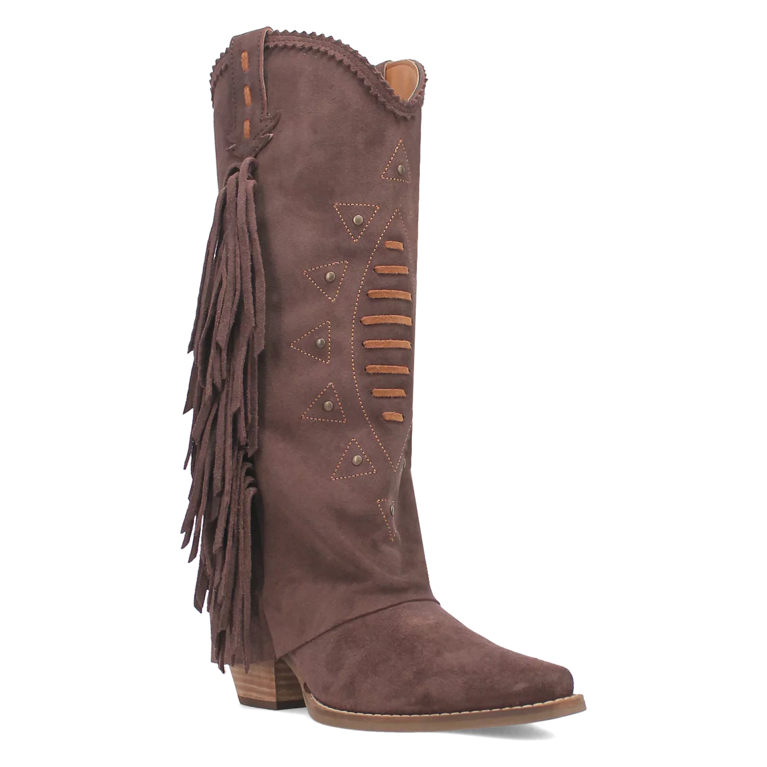 Dingo Spirit Trail  - Women's Suede Leather Cowgirl Boots