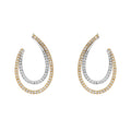 Double Open Tear Drop Earrings