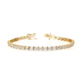 Emerald Cut Horizontal Tennis Bracelet