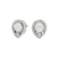Studs Pear Illusion Earrings
