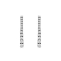 One Line Graduated Drop Earrings