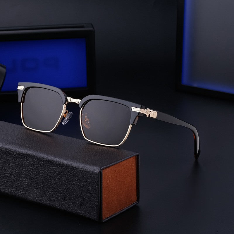 Men's Retro UV Protection Square Sunglasses