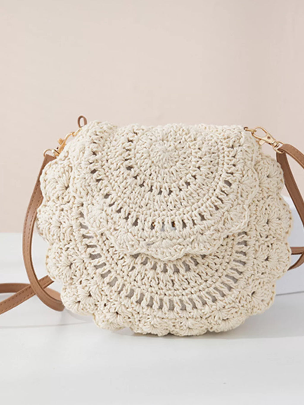 Bolso cruzado de ganchillo bohemio