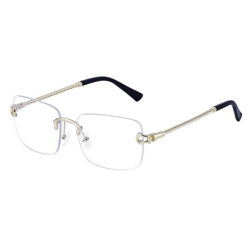 Fashionable Rimless Cut-Edge Sunglasses For Men