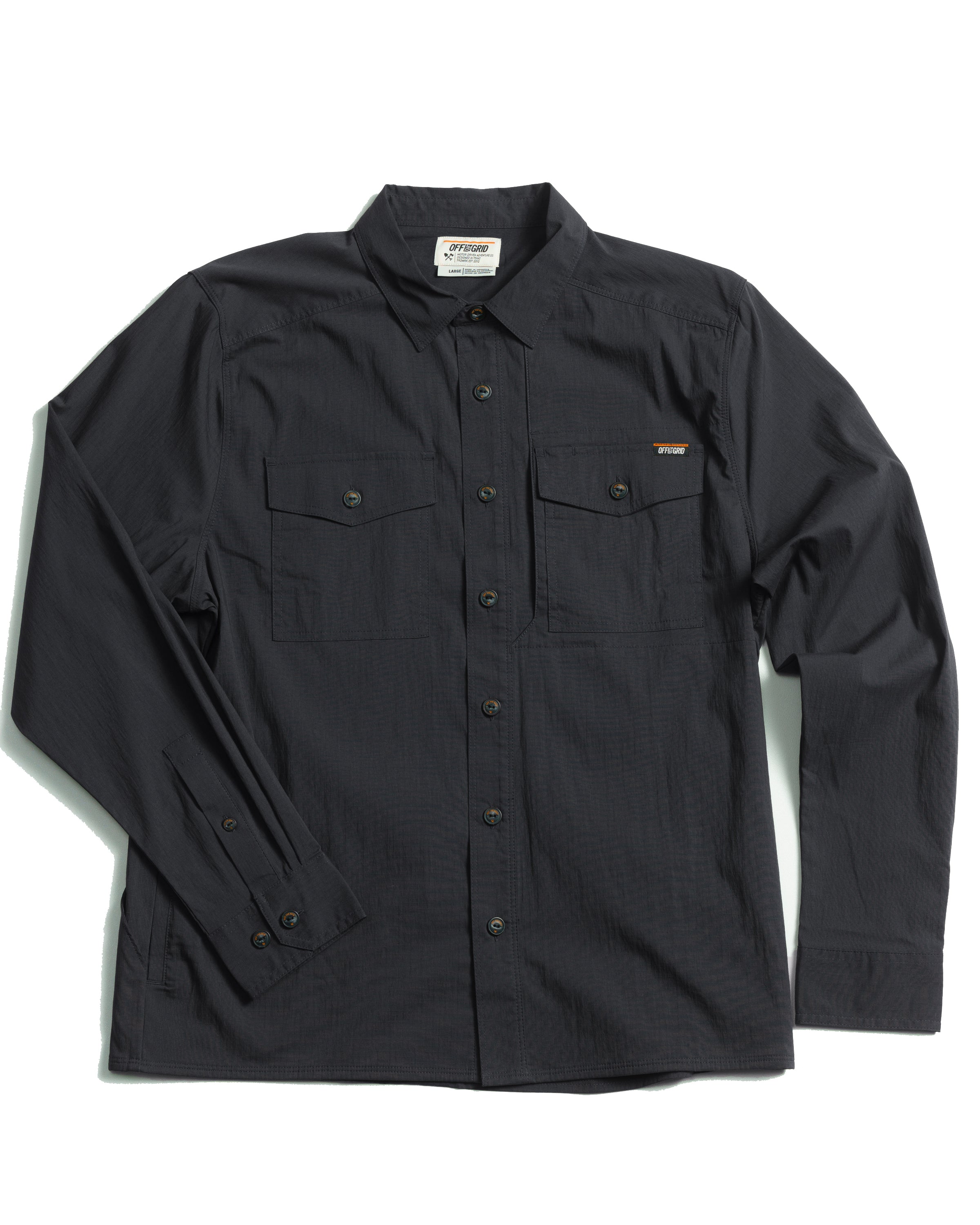 Camisa Echo Bravo LS - Negro vintage