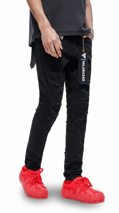 Jeans ajustados Valabasas Edge - Negro azabache