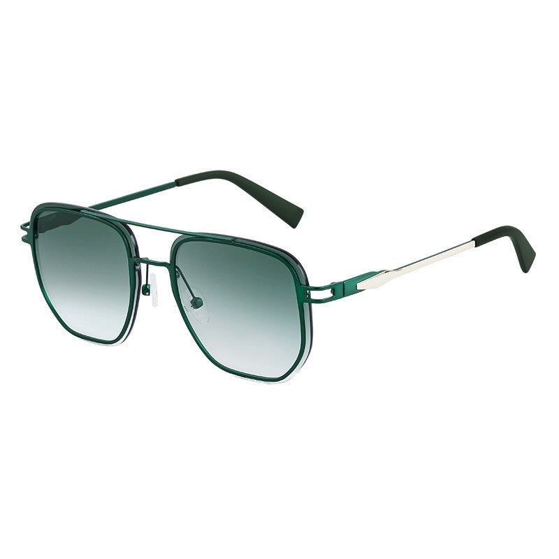 Stylish Rimless Metal Square Sunglasses For Men