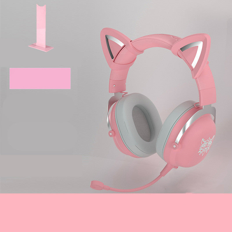 Auriculares de ordenador con cable para gaming, bonitos para chicas