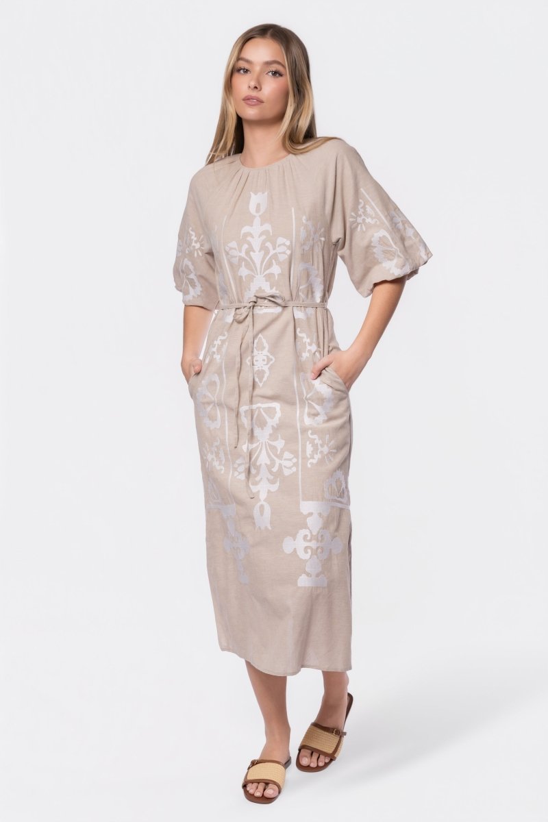 Erica Dress (Beige)