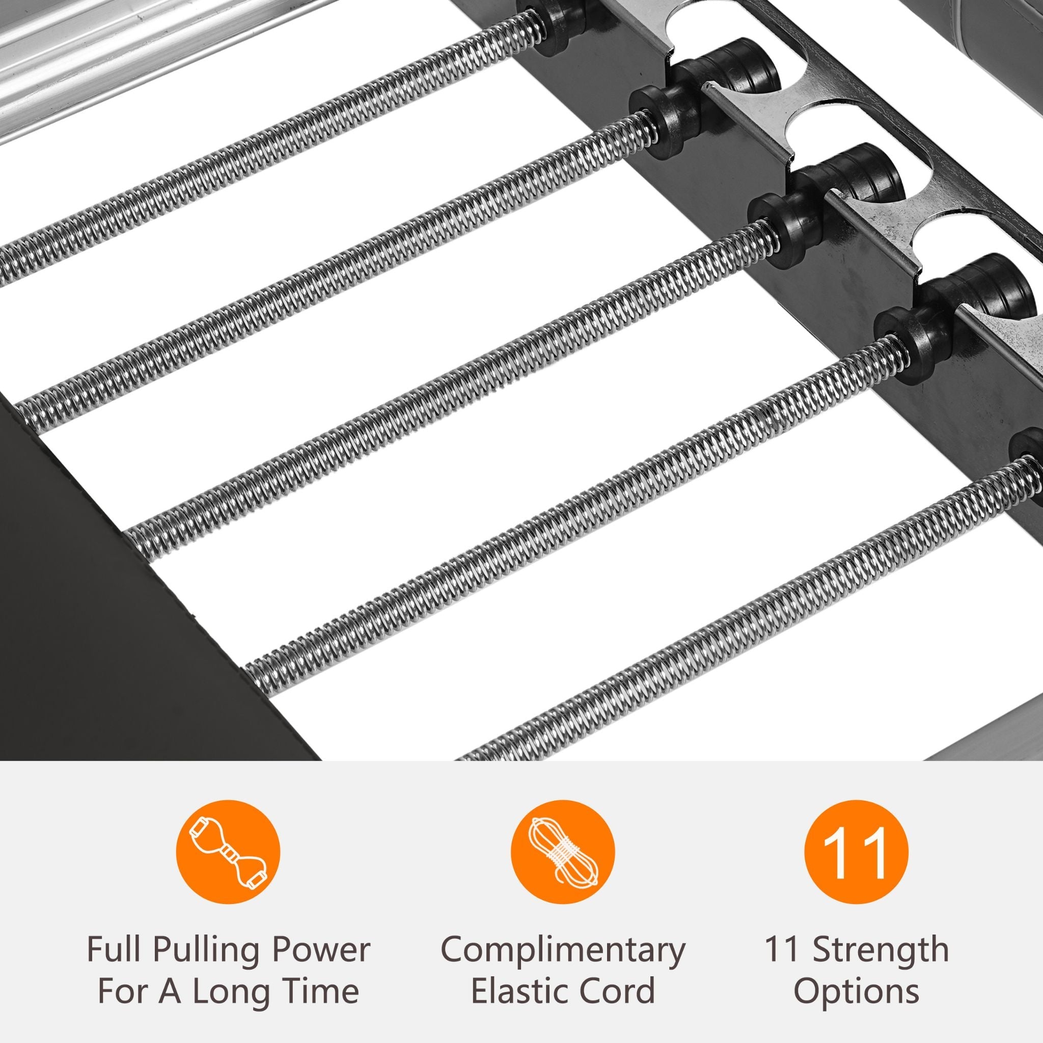 Máquina de Reformador de Pilates Core Pilates Extra Grande Multifuncional con Cuerdas de Resistencia Dinámica y Rebotador Aeróbico, Negra (SAK32879)