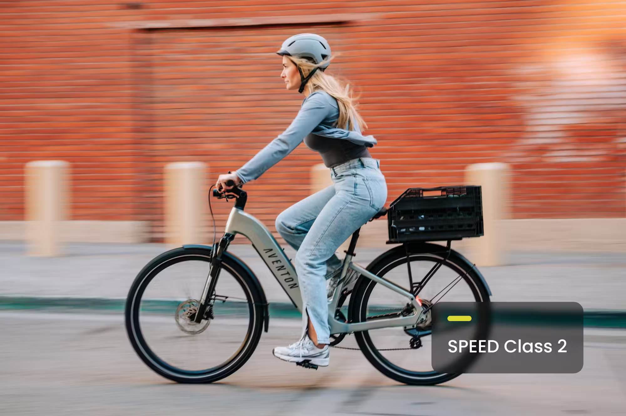 Bicicleta eléctrica urbana de paseo Aventon Level.3 (cuadro bajo)