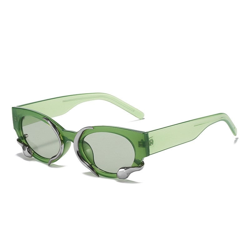 Wide-Legged Cat Eye Sunglasses For Women