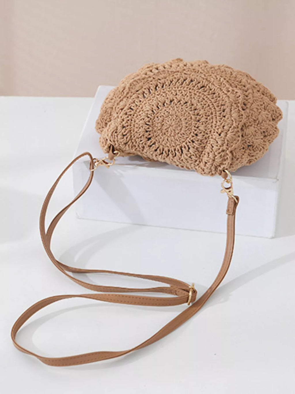 Bolso cruzado de ganchillo bohemio