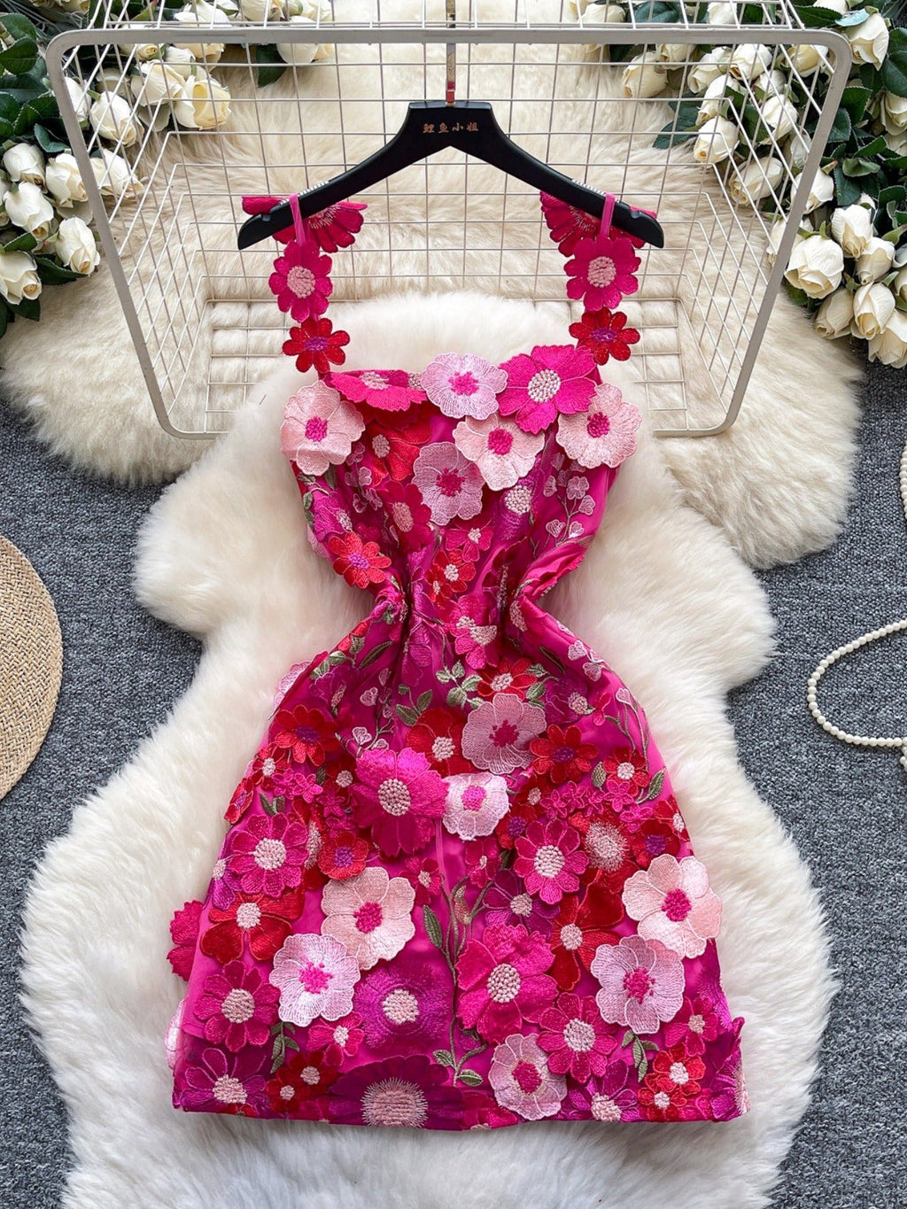 Floral Tie Waist Mini Dress