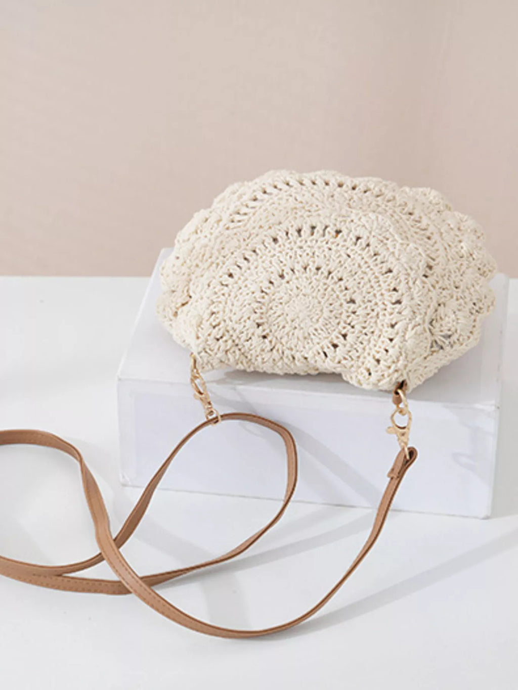 Bolso cruzado de ganchillo bohemio