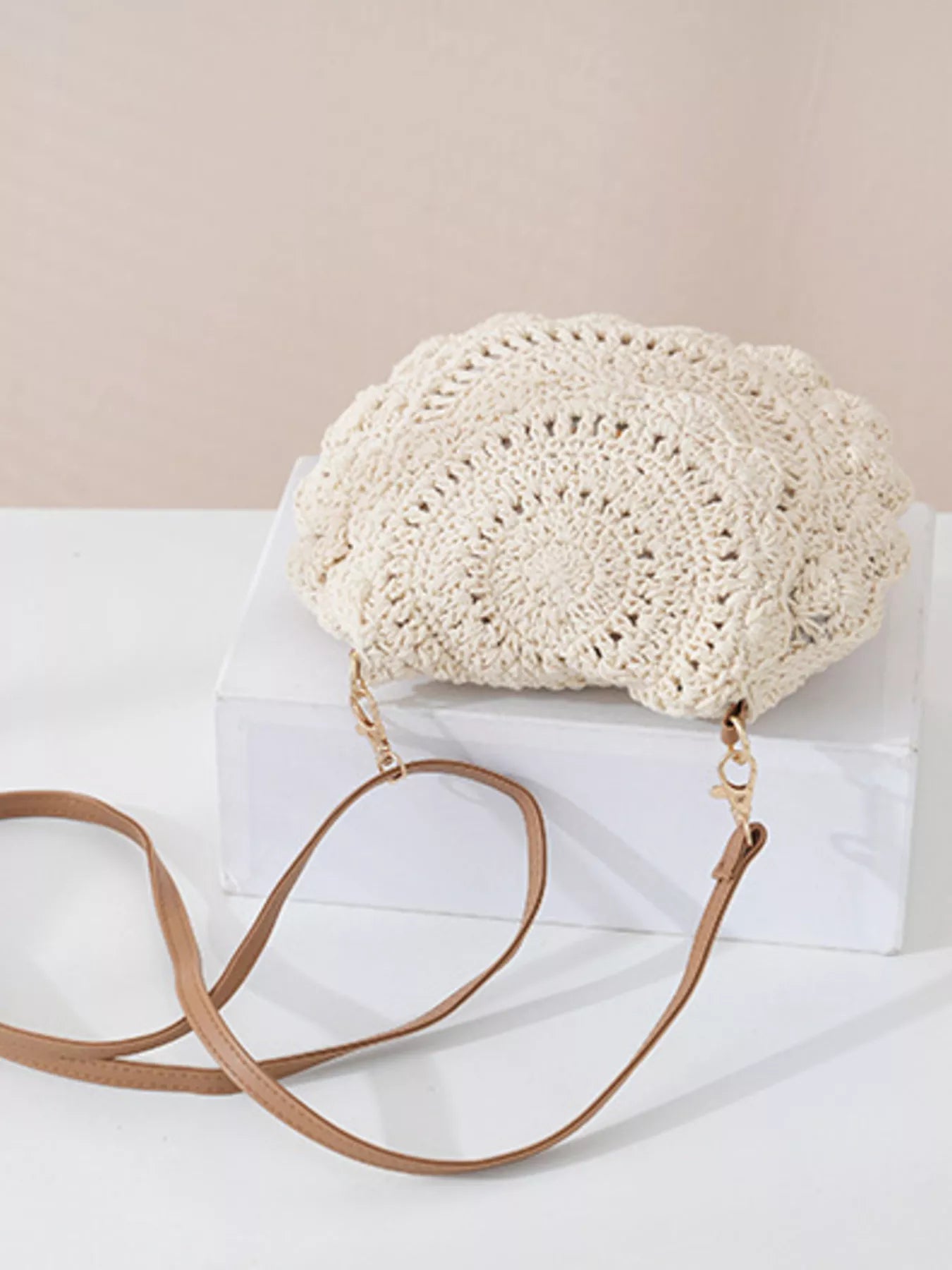 Bolso cruzado de ganchillo bohemio