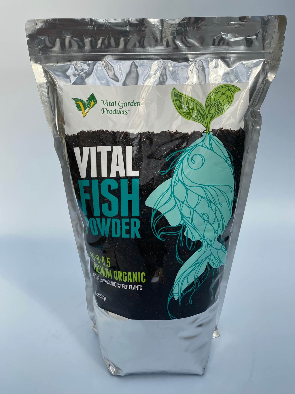 Vital Fish Powder (Fish Protein Hydrolysate)  - Soluble Grow Fertilizer 15-0-0.5