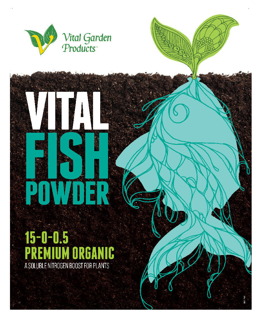 Vital Fish Powder (Fish Protein Hydrolysate)  - Soluble Grow Fertilizer 15-0-0.5