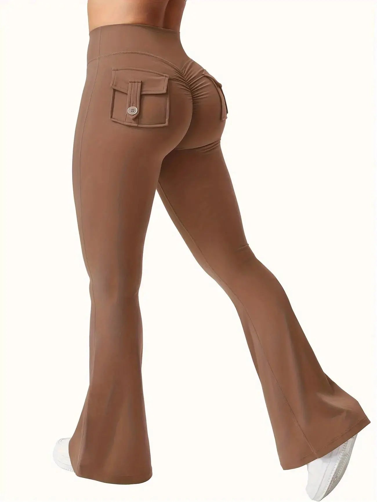 Flare Yoga Pants High Waisted | Flairé™ Flared Leggings with Pockets