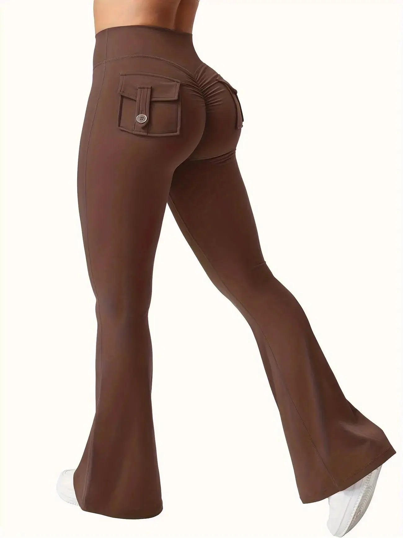 Flare Yoga Pants High Waisted | Flairé™ Flared Leggings with Pockets