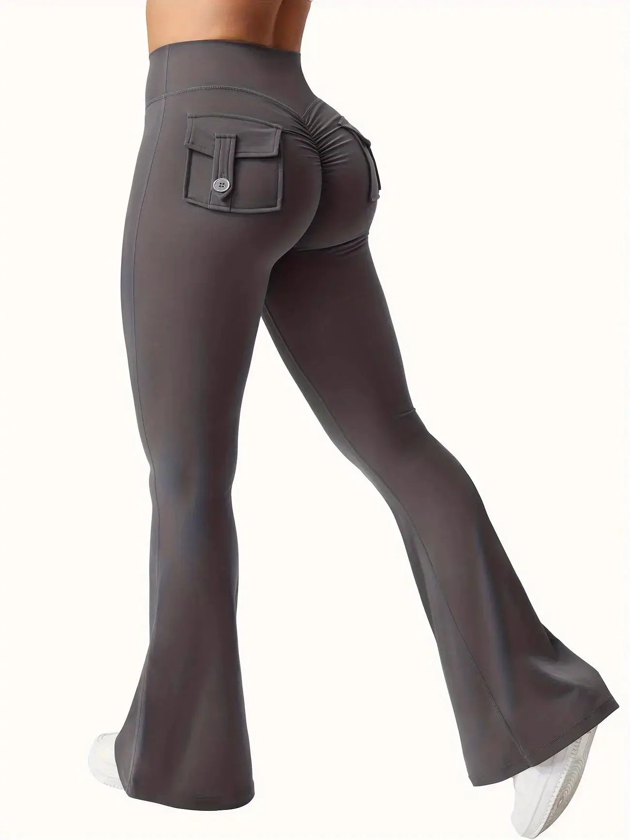 Flare Yoga Pants High Waisted | Flairé™ Flared Leggings with Pockets
