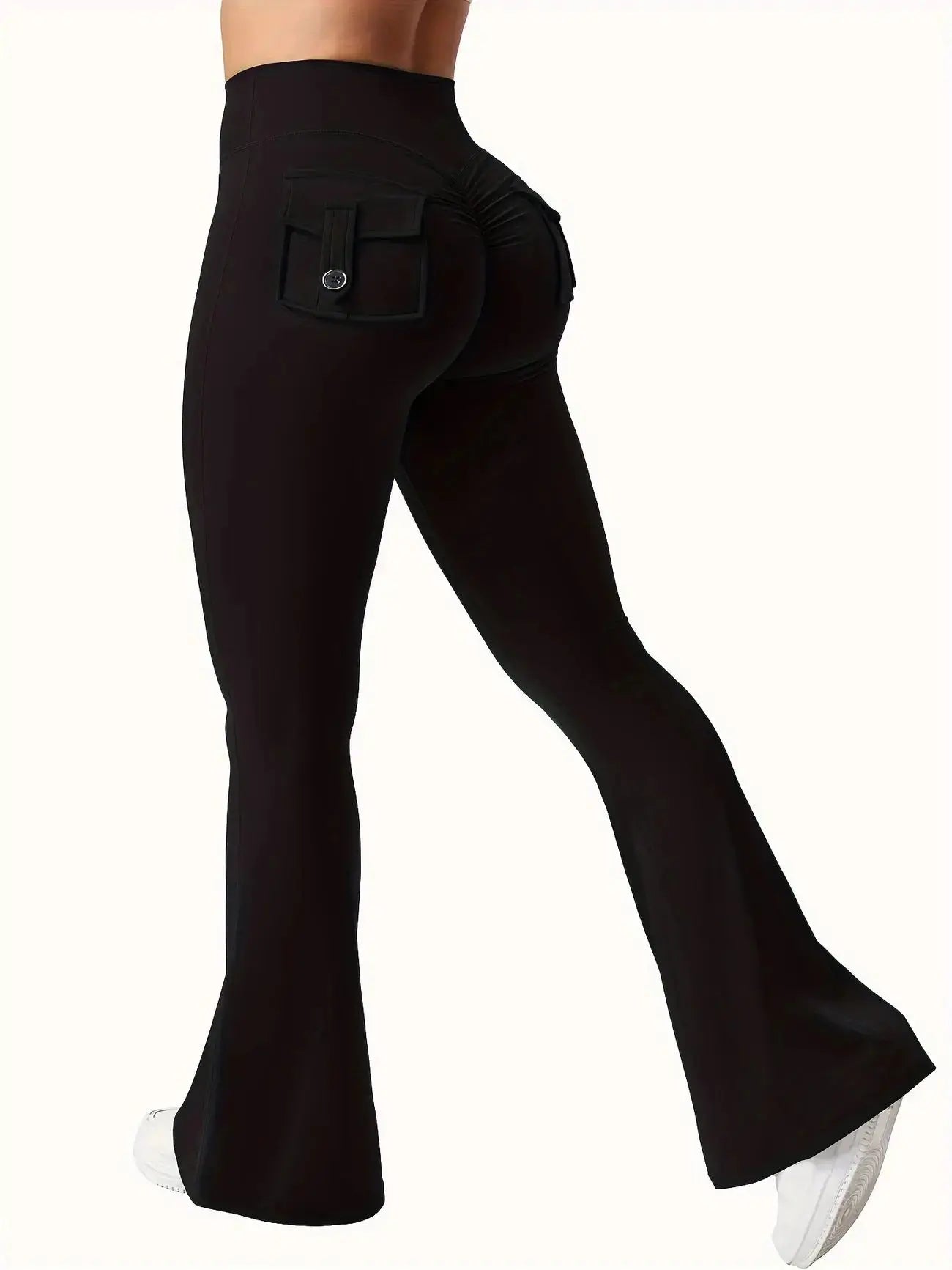 Flare Yoga Pants High Waisted | Flairé™ Flared Leggings with Pockets
