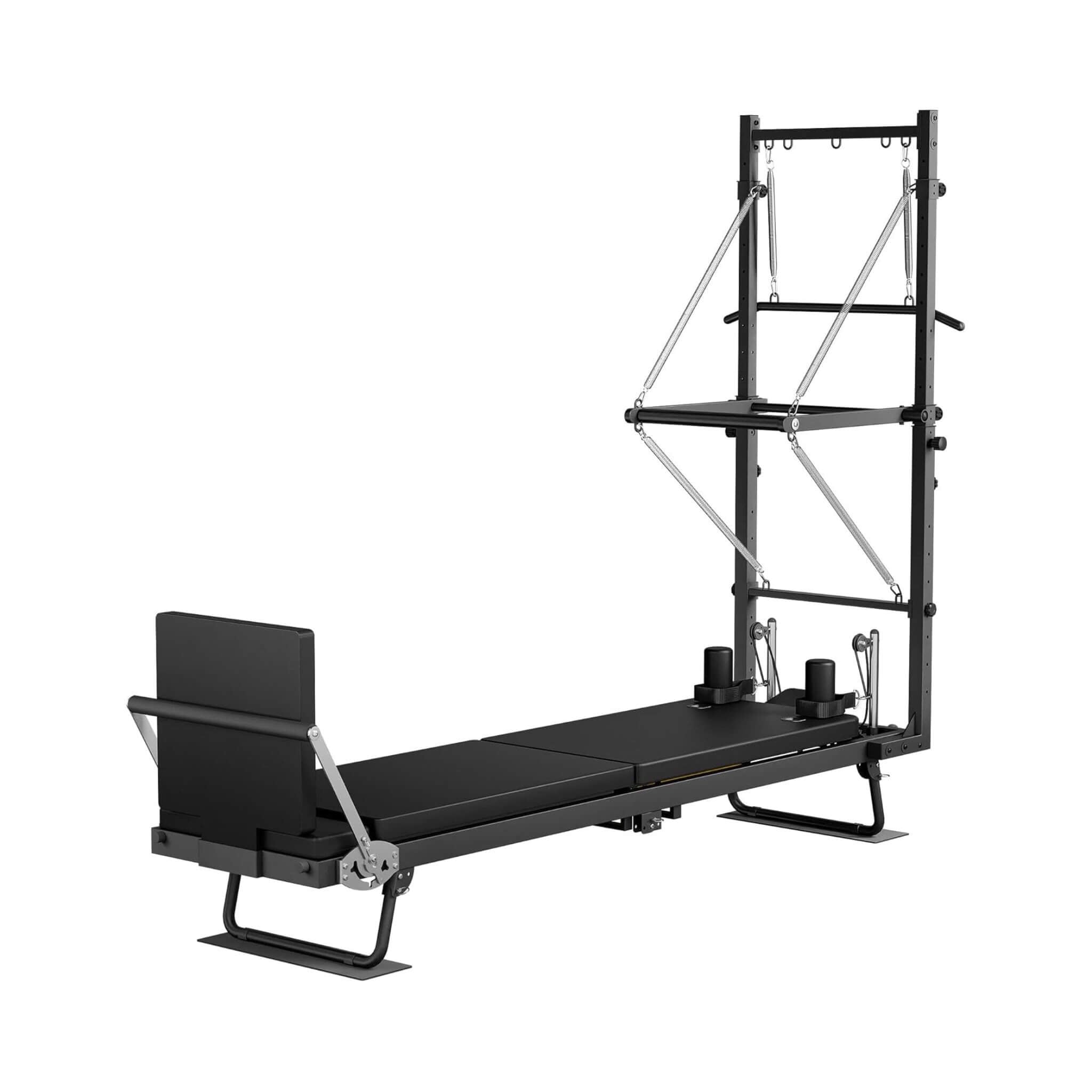 Máquina Reformer de Pilates Plegable con Resistencia Dual y Torre Core Pilates (SAK96041)
