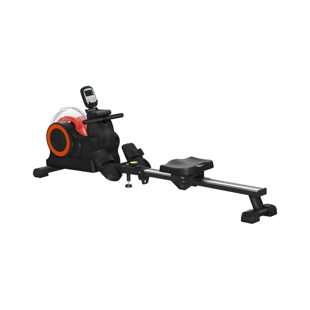 Máquina de remo plegable Rovix con resistencia ajustable, ruedas, monitor LCD y soporte para tableta (SAK53758)