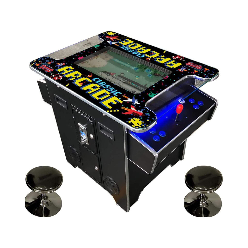 Máquina de Arcade Retro de Tamaño Completo de Grado Comercial para 2 Jugadores con 60 Juegos y Taburetes (SAK86197)