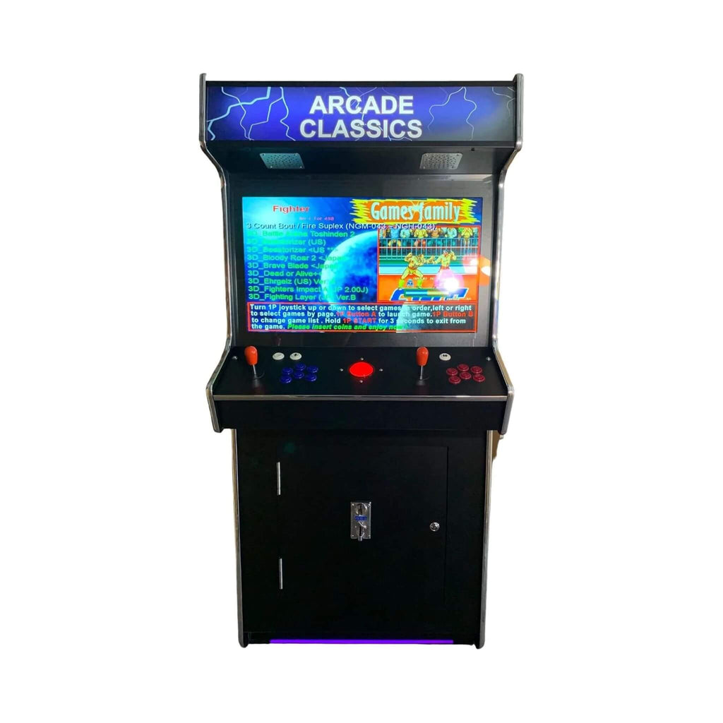 Máquina recreativa de pie comercial de tamaño completo para 2 jugadores con 4500 juegos clásicos y 2 pistolas (SAK23984)