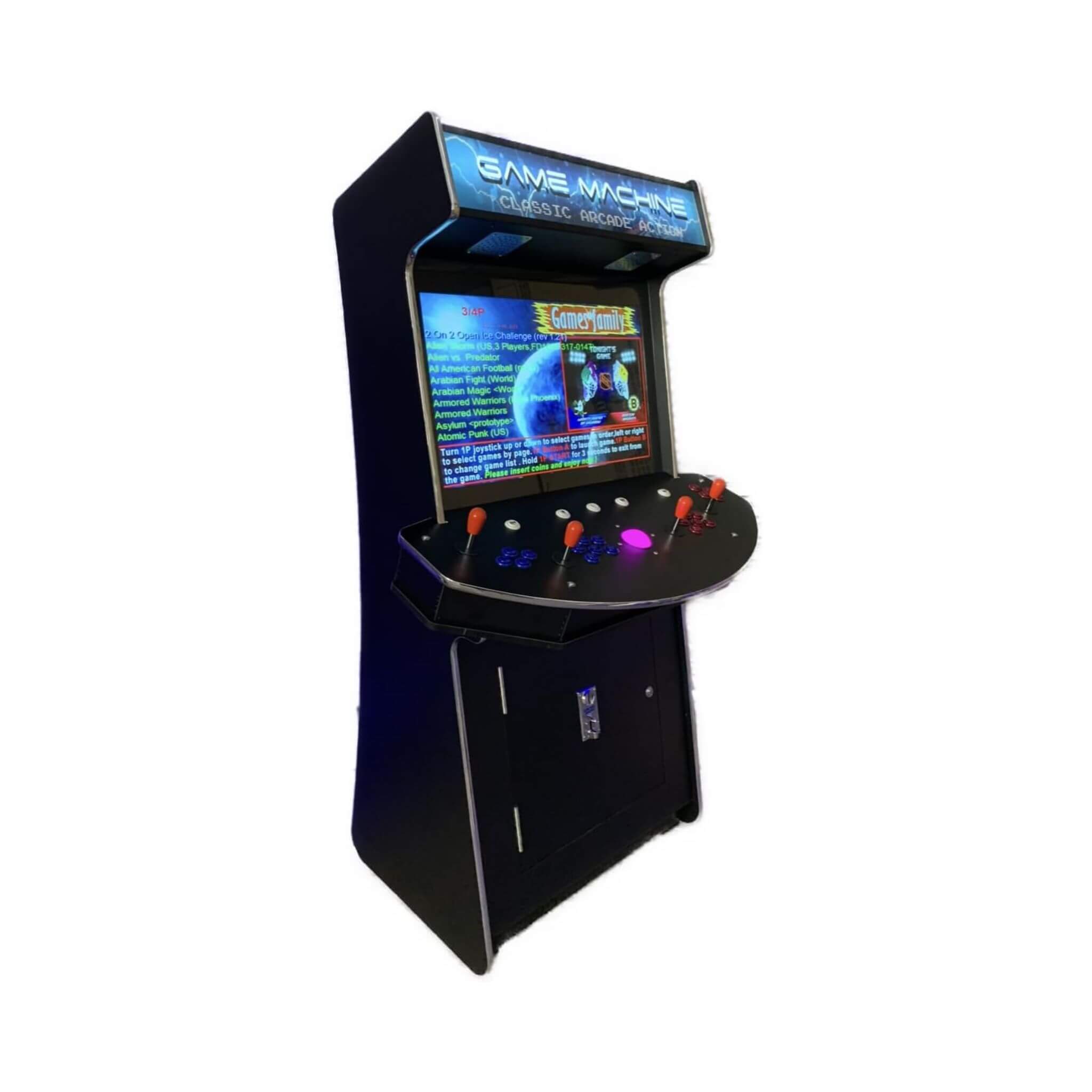 Máquina recreativa comercial de pie de tamaño completo para 4 jugadores con 4600 juegos clásicos (SAK47061)
