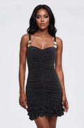 Gavea Mesh Mini Dress – Black