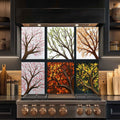 Tempered Glass Backsplash for Kitchen | Tree of Life Seasonal Art
