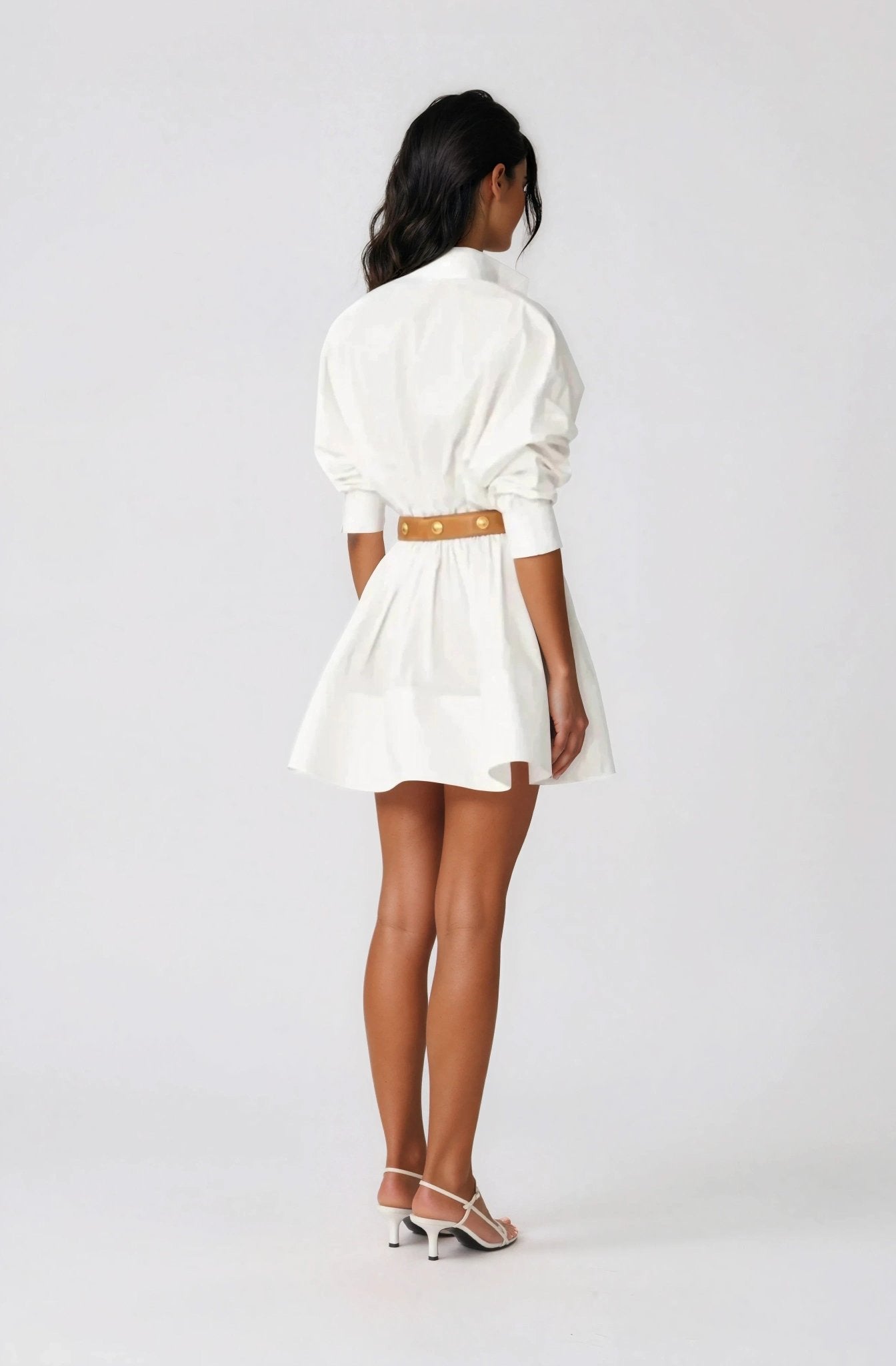 Hattie Shirt Dress – White