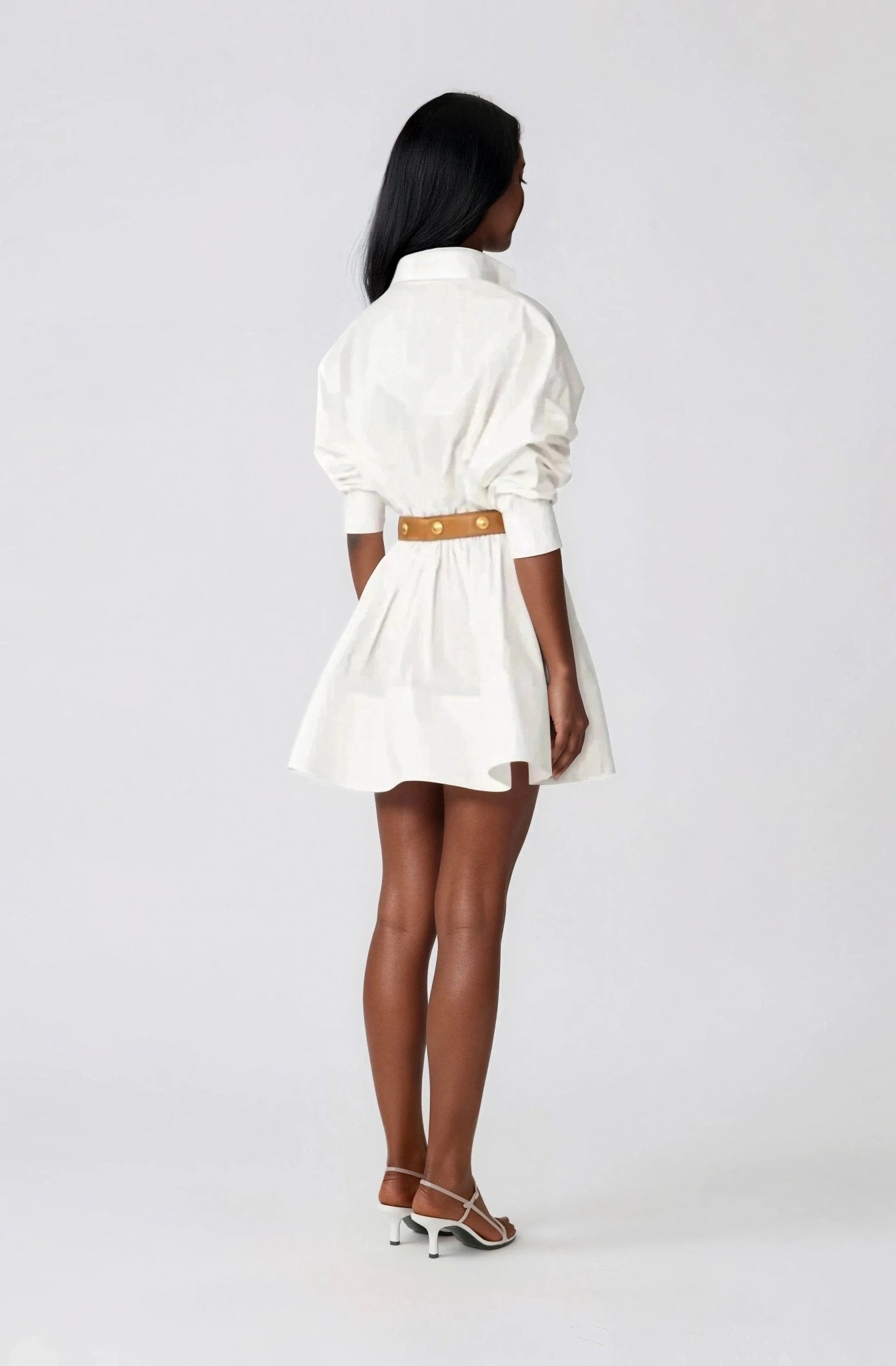 Hattie Shirt Dress – White