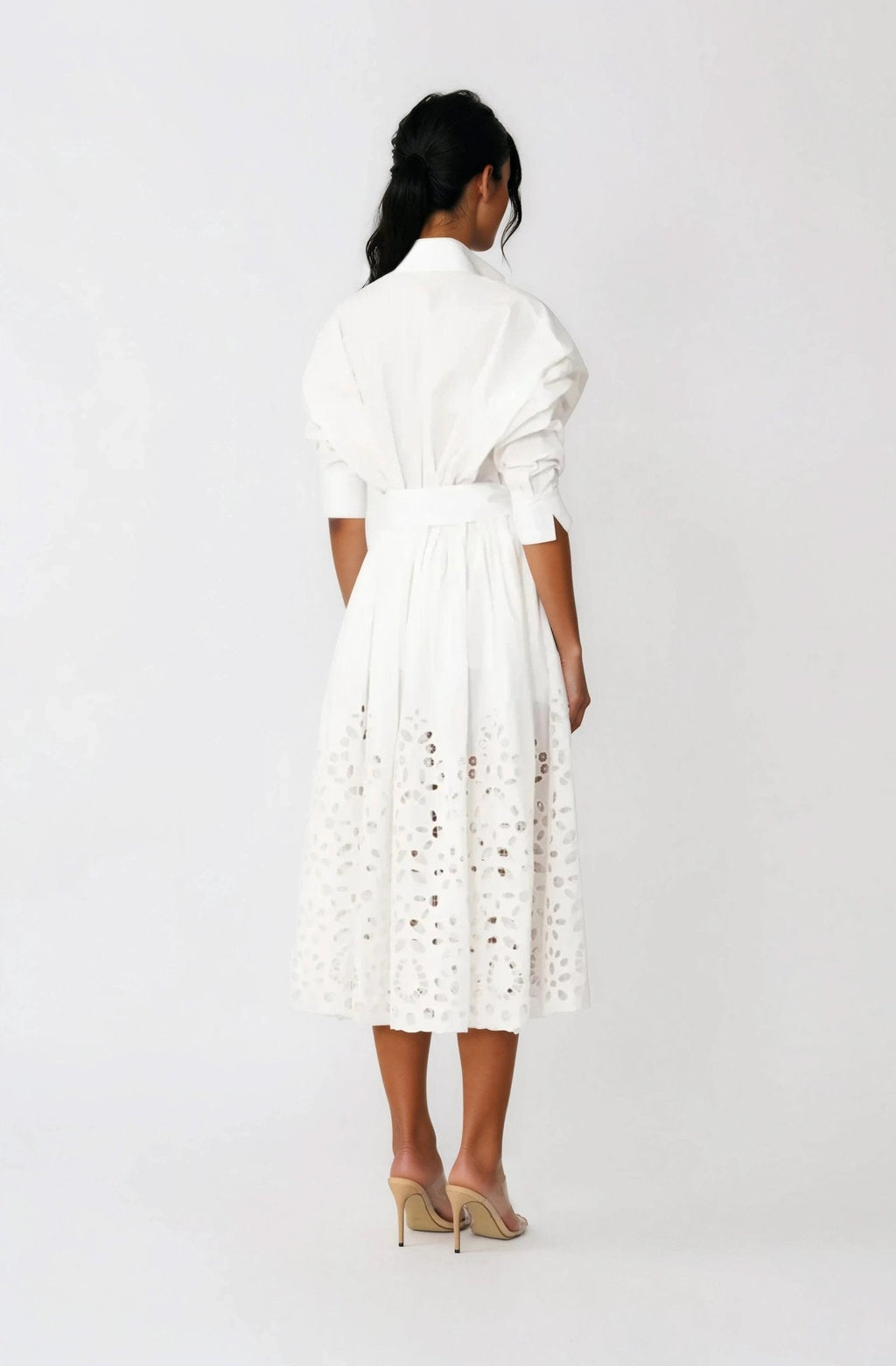 Hayden Shirt Dress – White