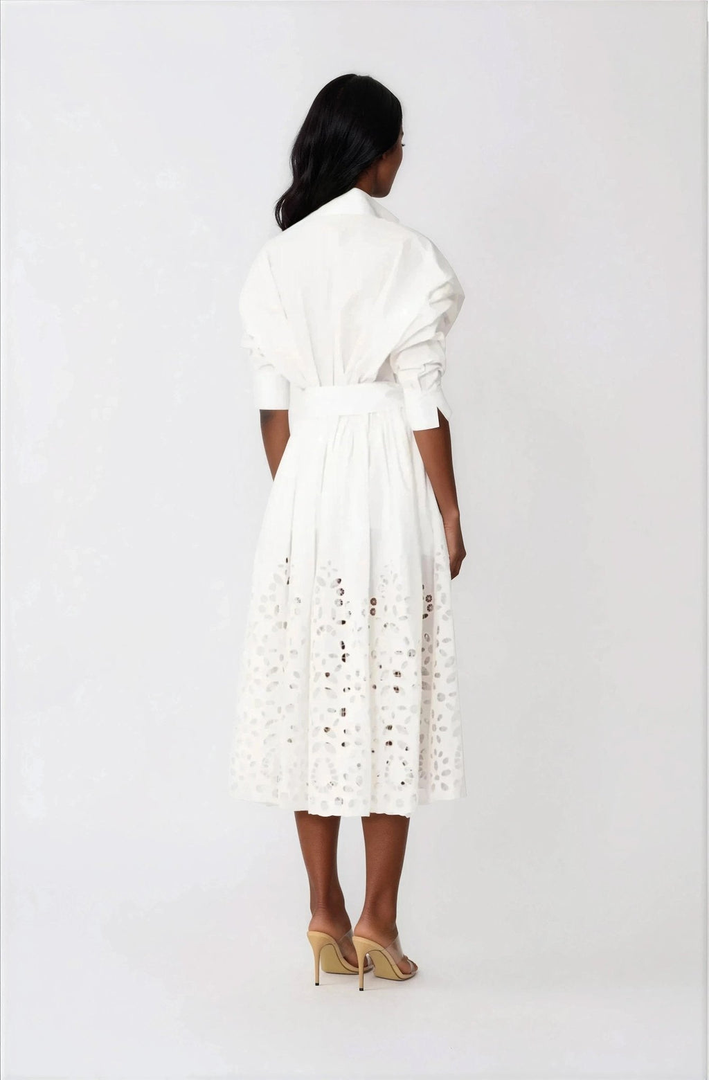 Hayden Shirt Dress – White
