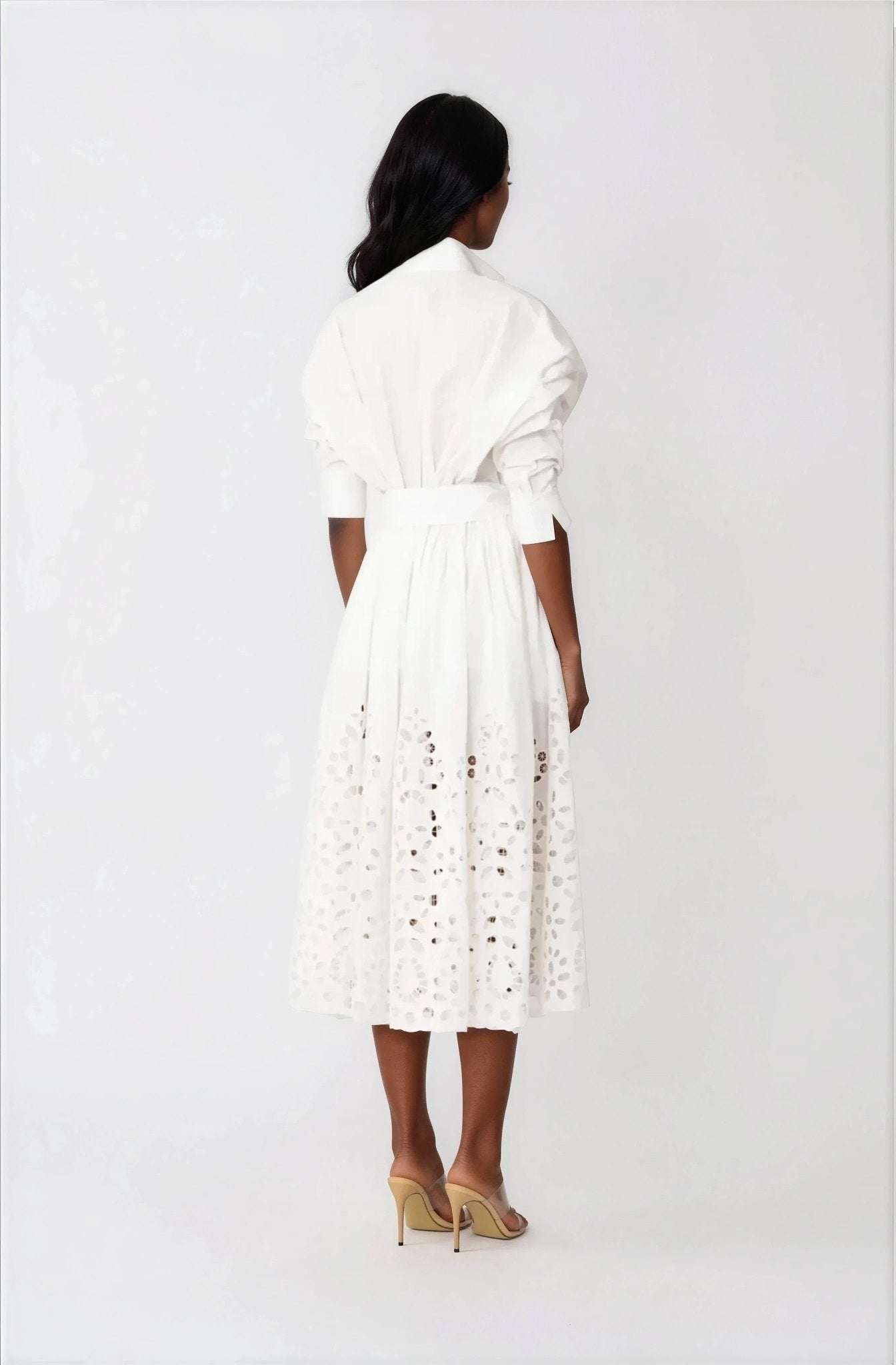 Hayden Shirt Dress – White