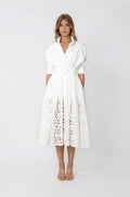 Hayden Shirt Dress – White