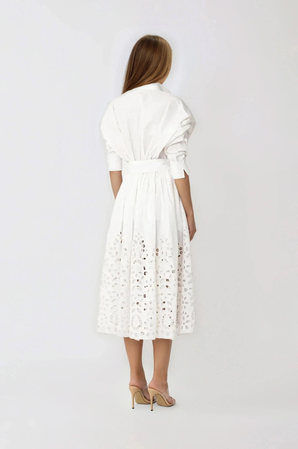 Hayden Shirt Dress – White
