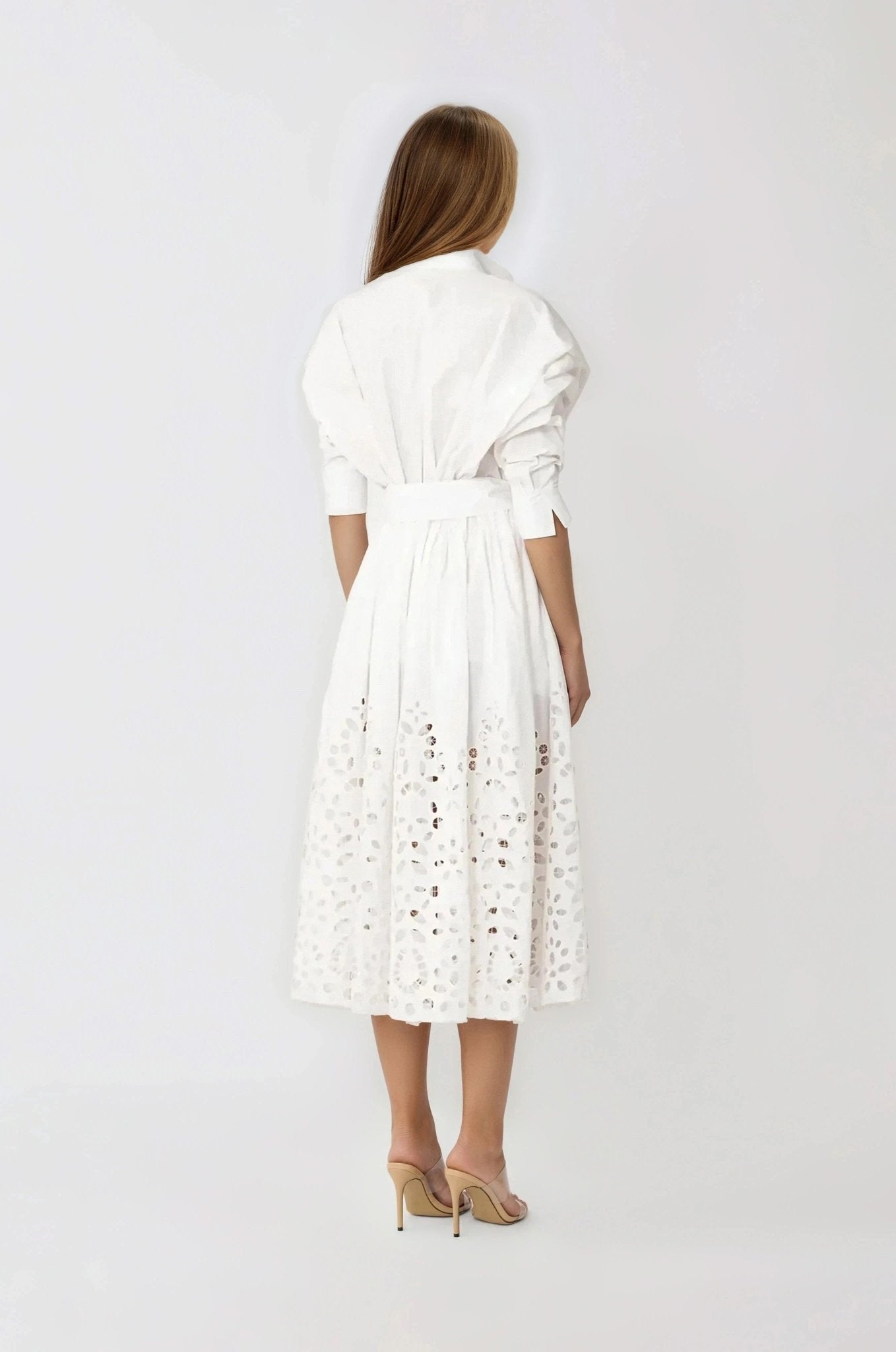 Hayden Shirt Dress – White