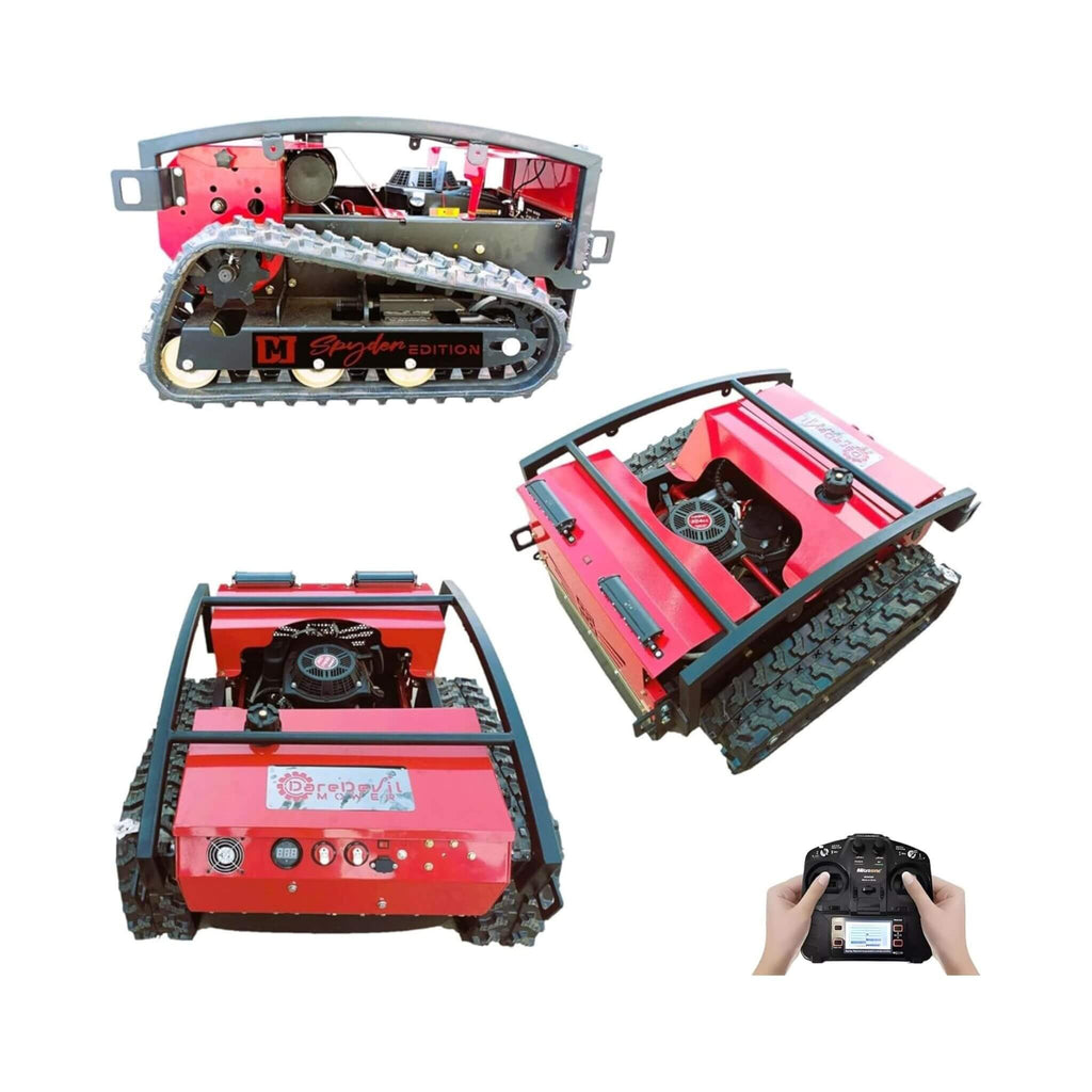 OVK Heavy-Duty 24-Inch 9HP Commercial Remote-Controlled Lawn Mower With Snow Plow (SAK31078)