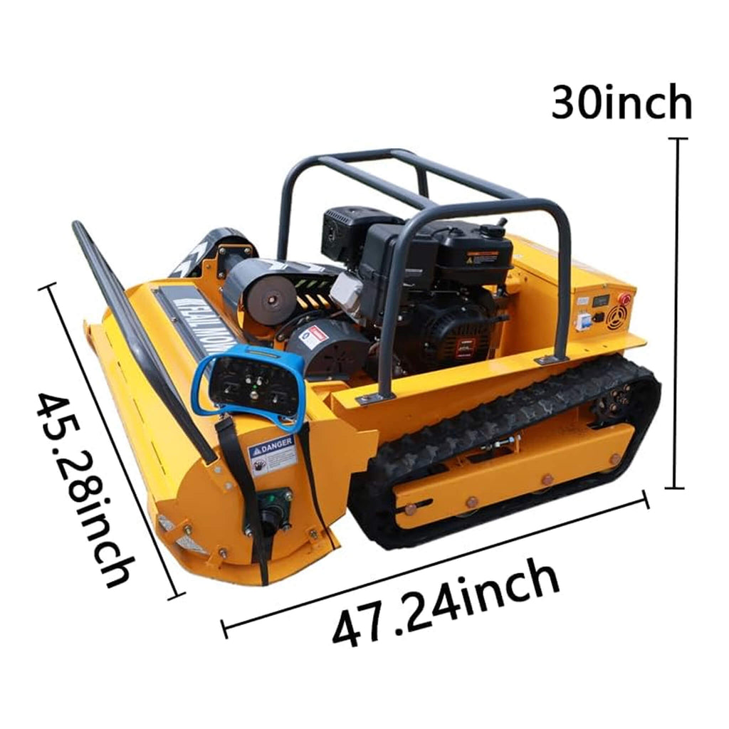 OVK Heavy-Duty 459CC Commercial Remote-Controlled Hybrid Mower (SAK68124)