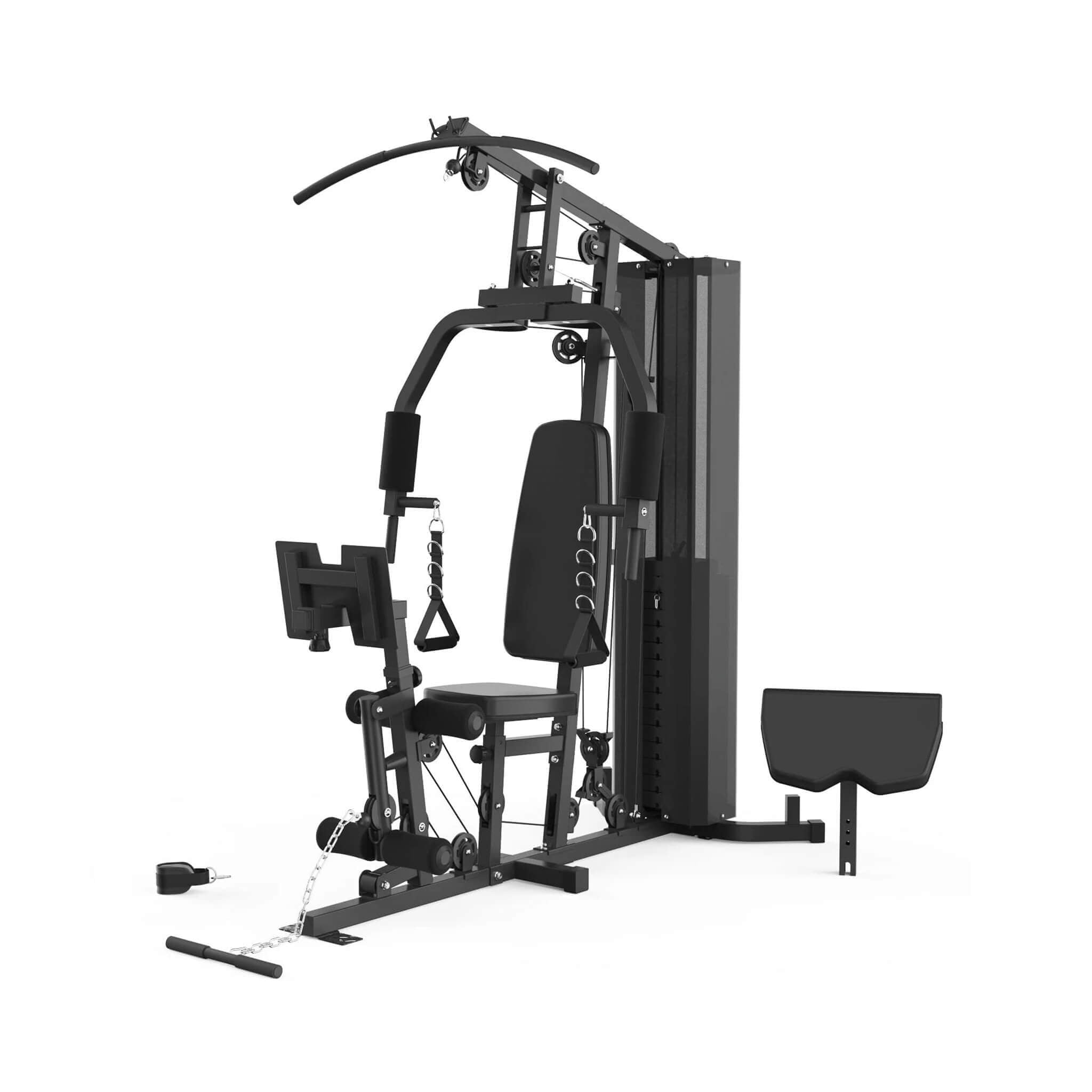 Estación de entrenamiento de gimnasio en casa todo en uno de servicio pesado Rovix para entrenamiento de fuerza de cuerpo completo, 150 libras (SAK12959)