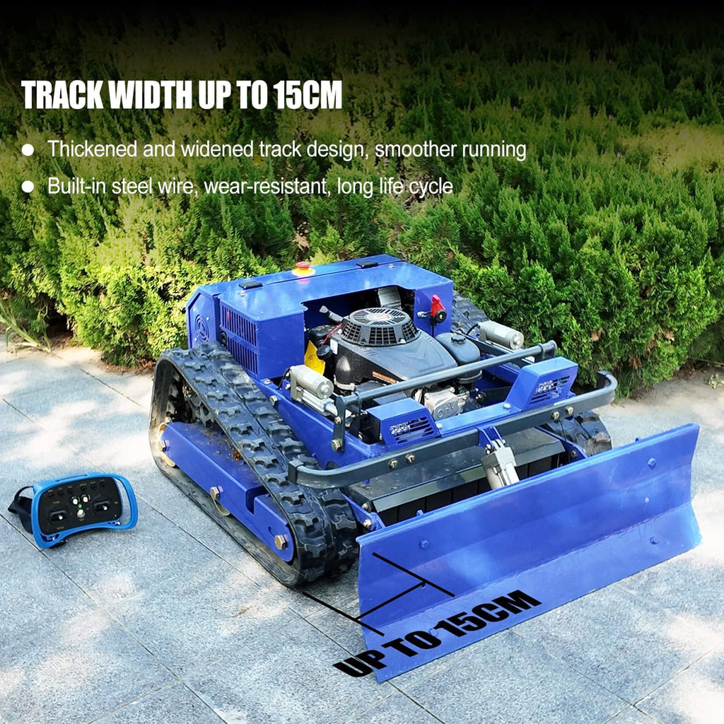 OVK Heavy-Duty Commercial Remote-Controlled Lawn Mower With Snow Plow (SAK85214)
